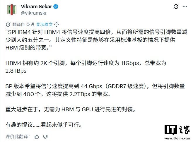 SPHBM4 specifications