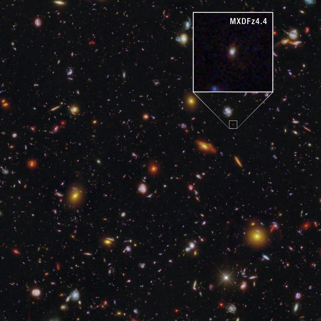 Hubble Telescope Detects Ultraviolet Light from Galaxy Just 1.4 Billion Years After the Big Bang