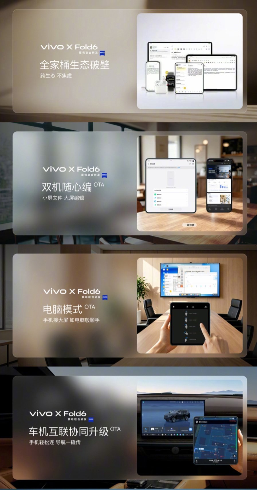 vivo launched the X Fold6 with a Dimensity 9500 chip, 7000mAh battery, and Samsu — Image 2
