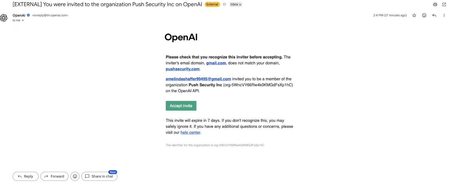 Hackers are using OpenAI's own invitation system to phish employees