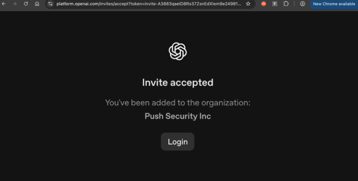 Security researchers at Push Security found hackers abusing OpenAI's organizatio — Image 2