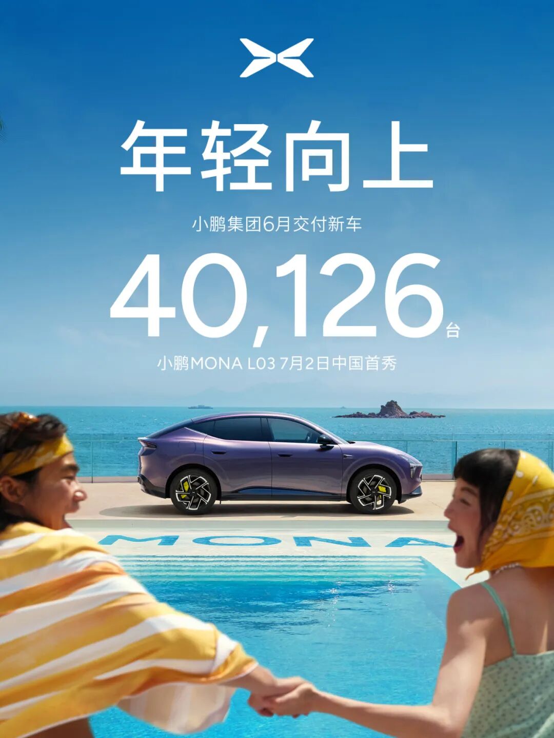 XPeng delivered 40,126 vehicles in June 2026, up 15.9% year-over-year. The GX cr — Image 1