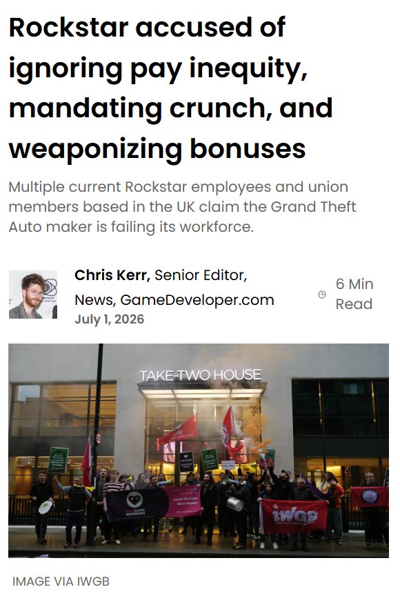 Rockstar Employees Speak Out: Opaque Pay, Forced Crunch, Widening Gender Gaps