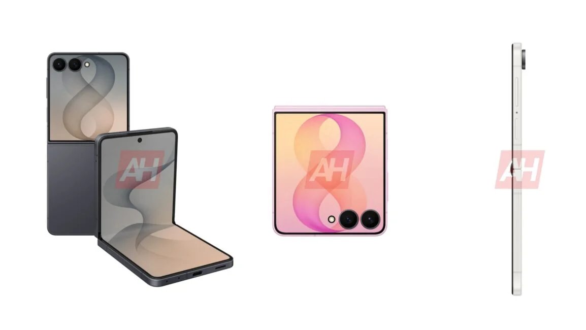 Samsung Galaxy Z Flip8 Official Renders Surface, Showing Three Colorways