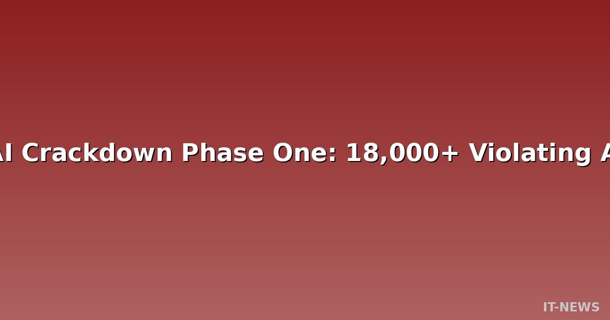 Shanghai AI Crackdown Phase One: 18,000+ Violating Accounts and 14,000+ AI Agents Removed